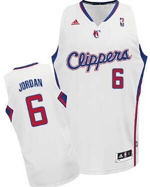 Los Angeles Clippers #6 DeAndre Jordan White Swingman Jersey - Zenithce