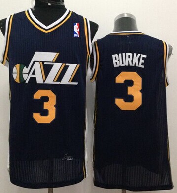 Utah Jazz #3 Trey Burke Navy Blue Swingman Jersey - Zenithce