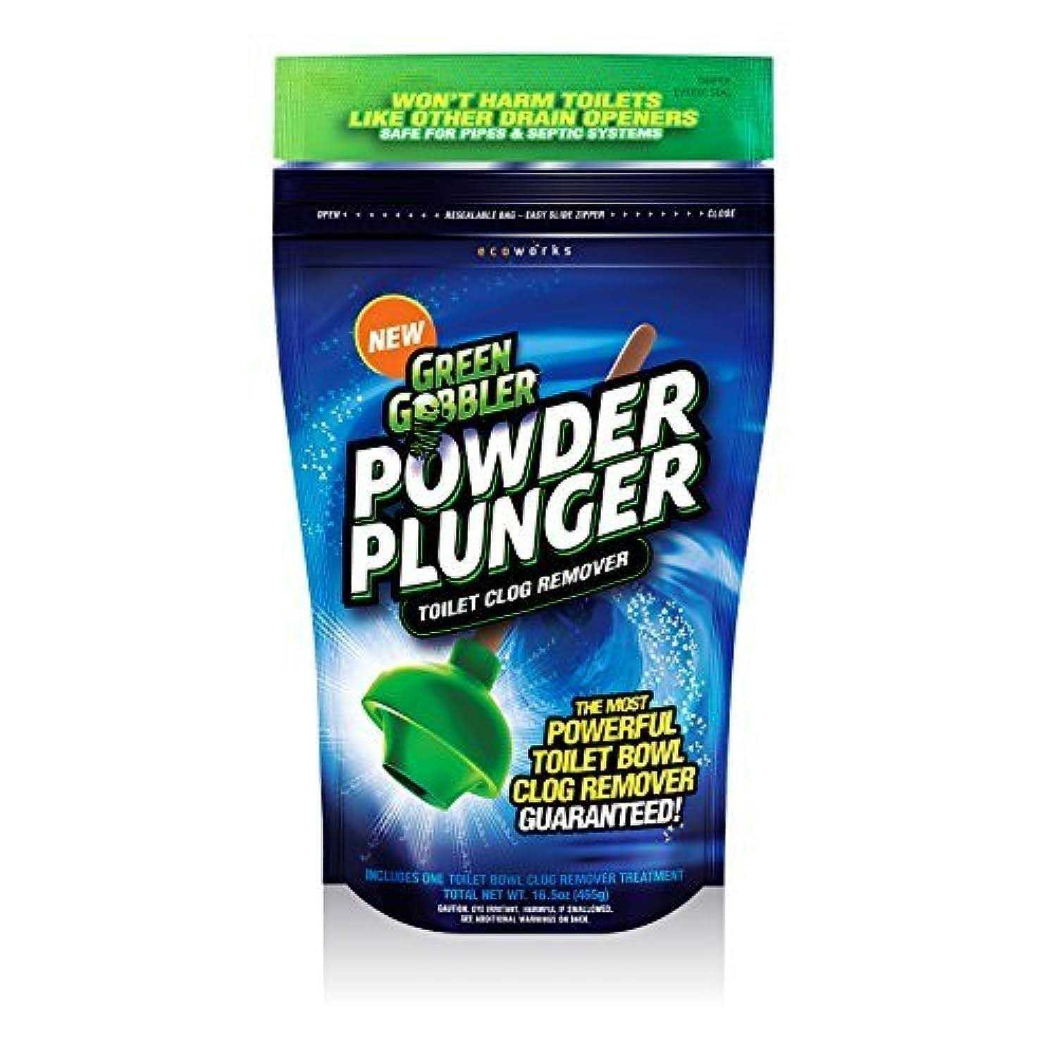Green Gobbler Powder Plunger Toilet Clog Remover - Zenithce