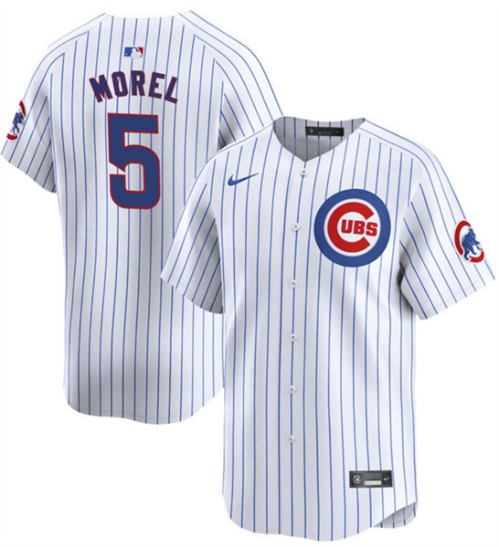 Chicago Cubs #5 Christopher Morel White 2024 Home Limited Stitched Jersey - Zenithce