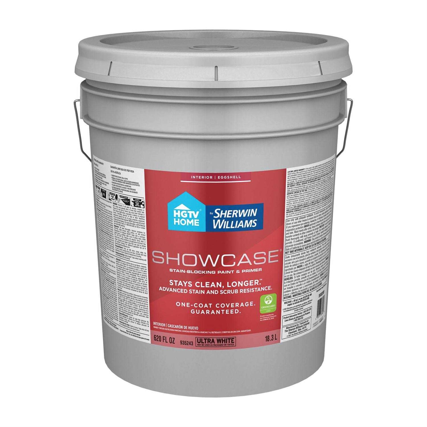 HGTV Home by Sherwin-Williams Showcase Eggshell Ultra White Interior Paint - Zenithce