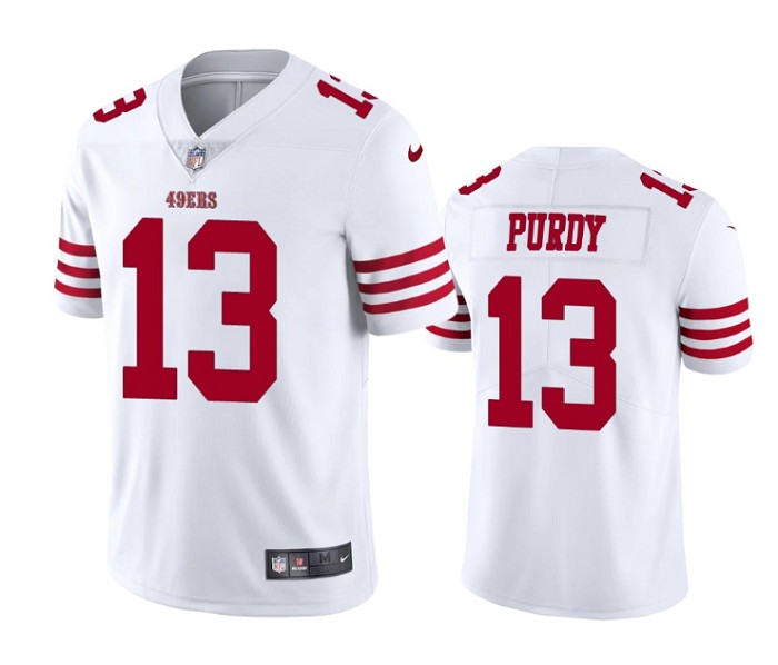 San Francisco 49ers #13 Brock Purdy White Vapor Untouchable Limited Stitched Jersey - Zenithce