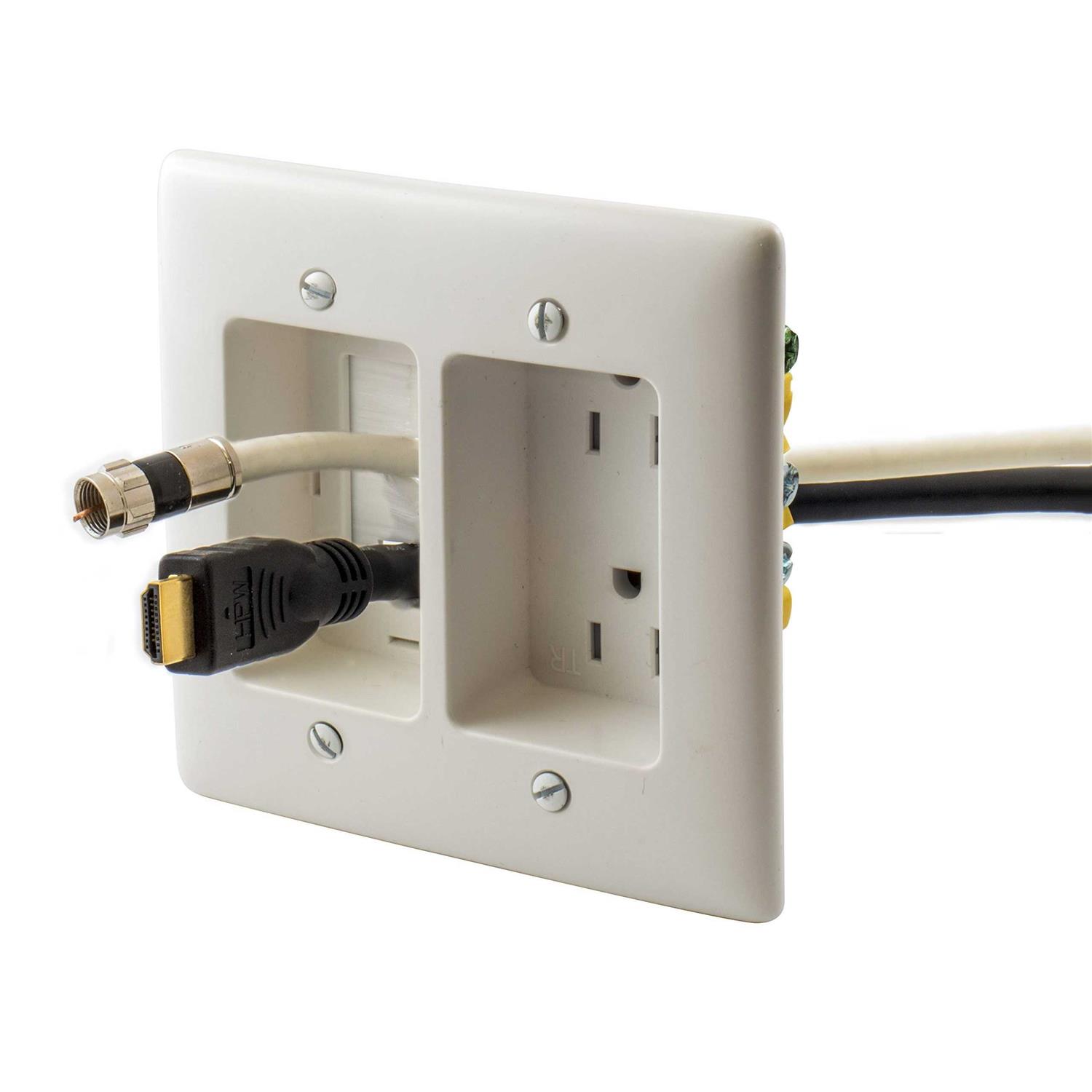 Hubbell RJ65WTR J-Load Media Outlet 15A 125V Tamper Resistant Receptacle - Zenithce