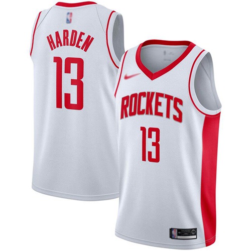 Rockets #13 James Harden White Swingman Association Edition 2019-2020 Jersey - Zenithce