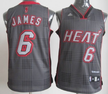 Miami Heat #6 LeBron James Black Rhythm Fashion Jersey - Zenithce
