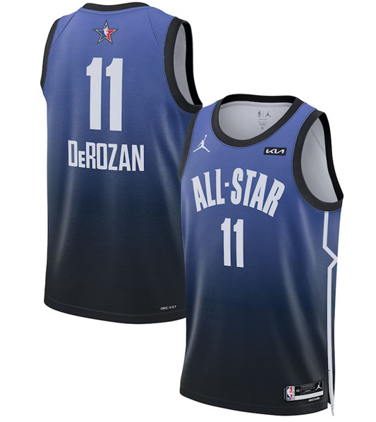 2023 All-Star #11 DeMar DeRozan Blue Game Swingman Stitched Jersey - Zenithce