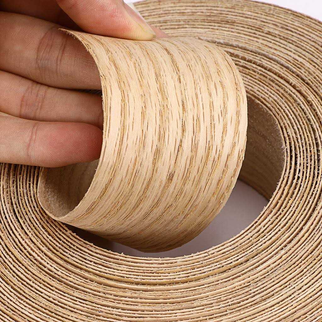 Skelang Roll Wood Veneer Edge Banding Preglued Iron-On with Hot Melt Adhesive Edgebanding Flexible Wood Tape - Zenithce
