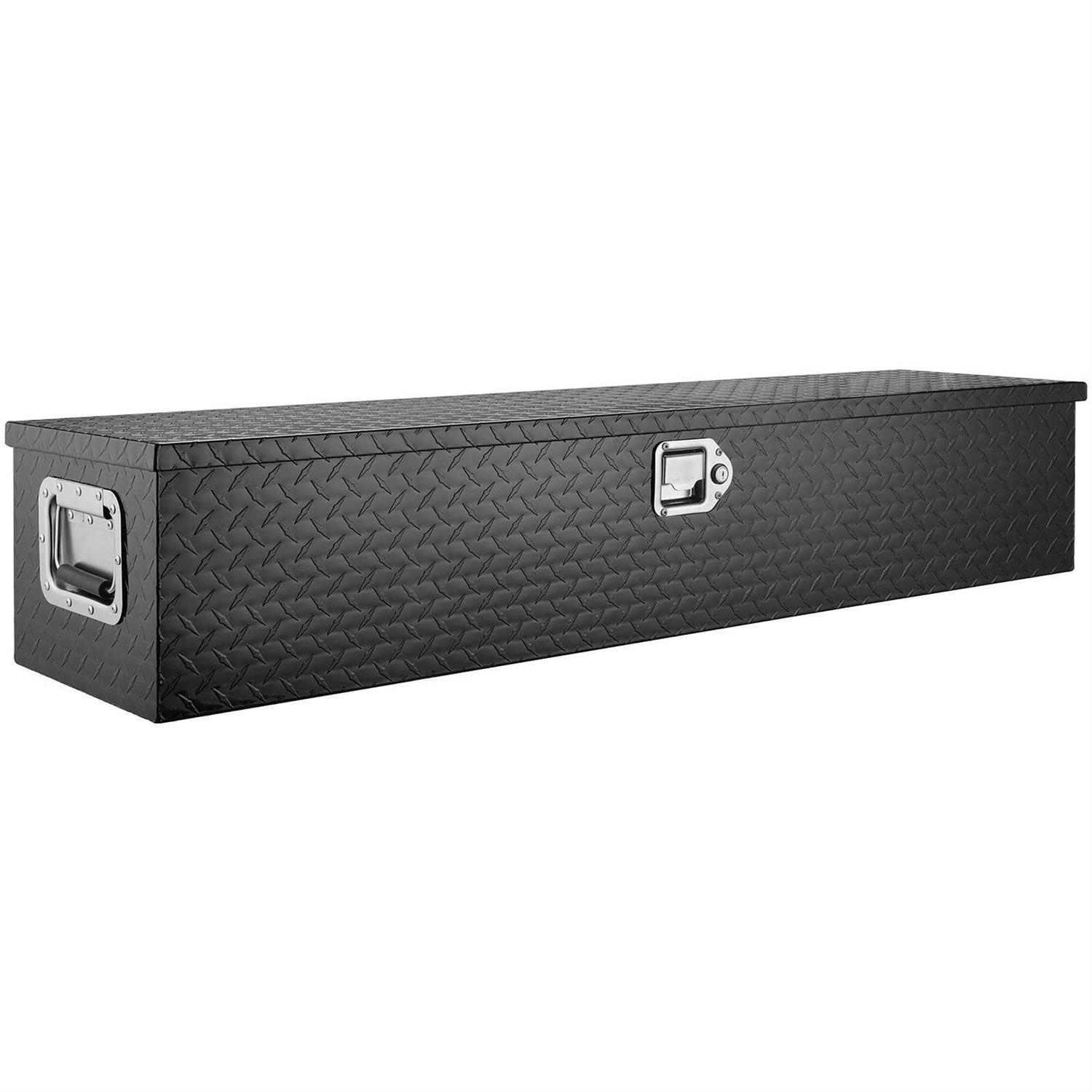 VEVOR Heavy Duty Aluminum Truck Bed Tool Box, Diamond Plate Tool Box with Side Handle and Lock Keys - Zenithce