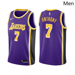 Los Angeles Lakers #7 Carmelo Anthony Statement Edition Purple 2021 Stitched Jersey - Zenithce