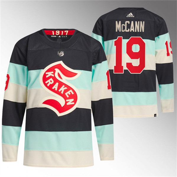 Seattle Kraken #19 Jared McCann Deep Sea Blue 2024 Winter Classic Primegreen Stitched Jersey - Zenithce