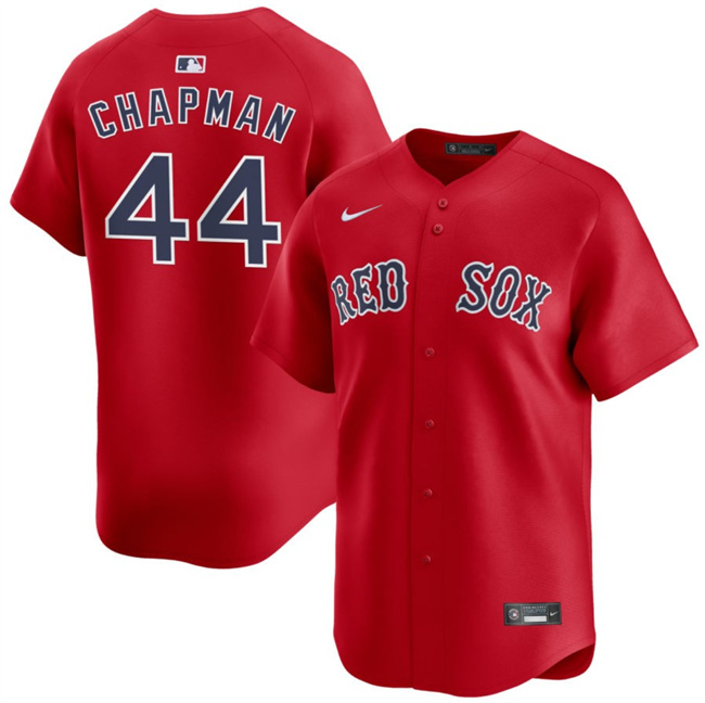 Boston Red Sox #44 Aroldis Chapman Red 2025 Alternate Limited Stitched Jersey - Zenithce