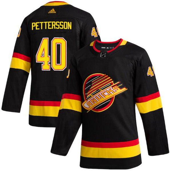 Vancouver Canucks #40 Elias Pettersson Black Stitched Jersey - Zenithce