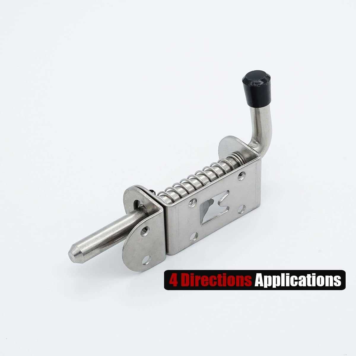 JQK Closet Door Ball Catch Hardware Stainless Steel Catch Adjustable with Strike Plate - Zenithce