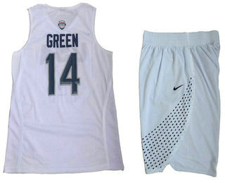 2016 Olympics Team USA #14 Danny Green White Revolution 30 Swingman Jersey With Shorts - Zenithce