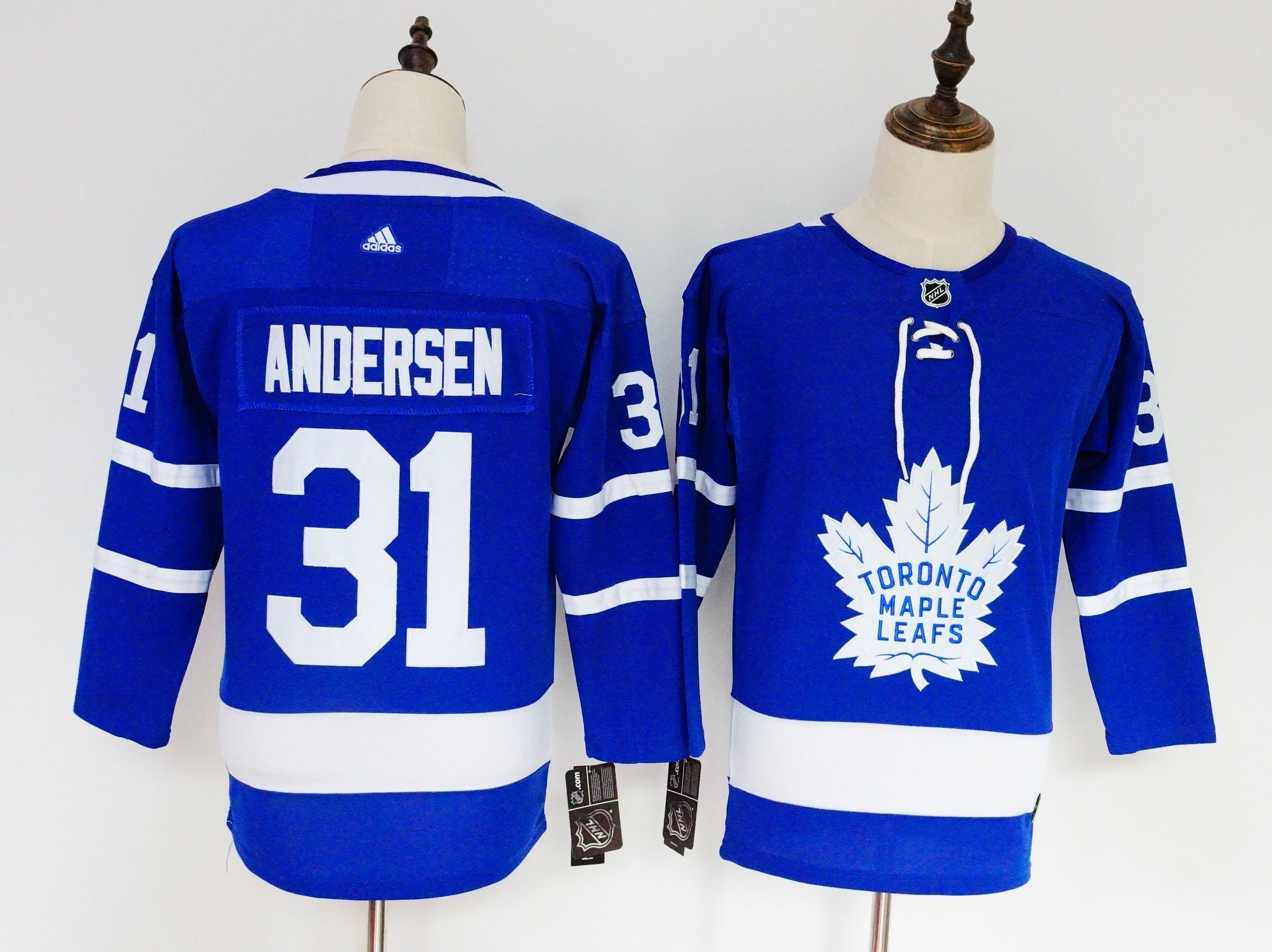 Toronto Maple Leafs #31 Frederik Andersen Blue Stitched Adidas Jersey - Zenithce