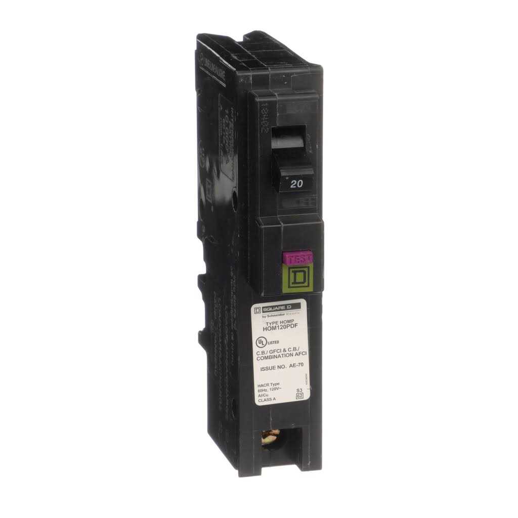 Square D HOM120DFC Homeline Single-Pole Dual Function Circuit Breaker - Zenithce