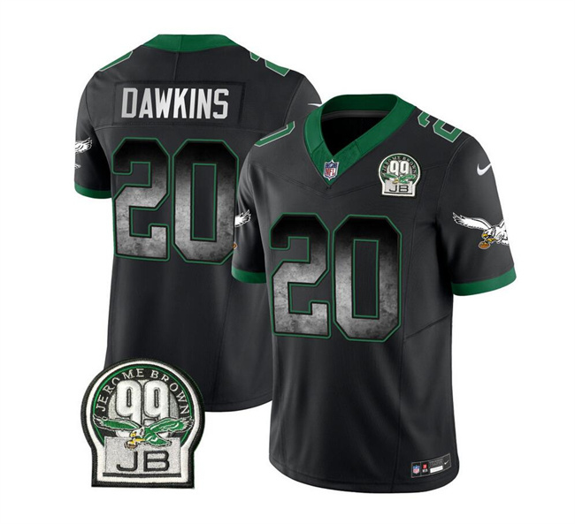Philadelphia Eagles #20 Brian Dawkins Black 2023 F.U.S.E. Throwback Vapor Untouchable Limited Stitched Jersey - Zenithce