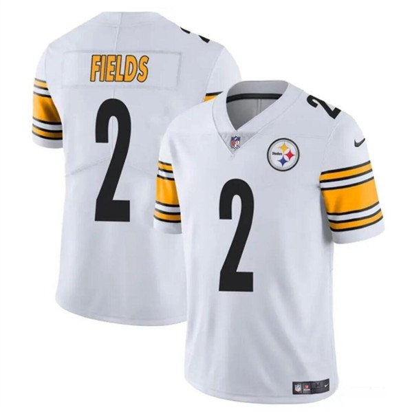 Pittsburgh Steelers #2 Justin Fields White Vapor Untouchable Limited Stitched Jersey - Zenithce