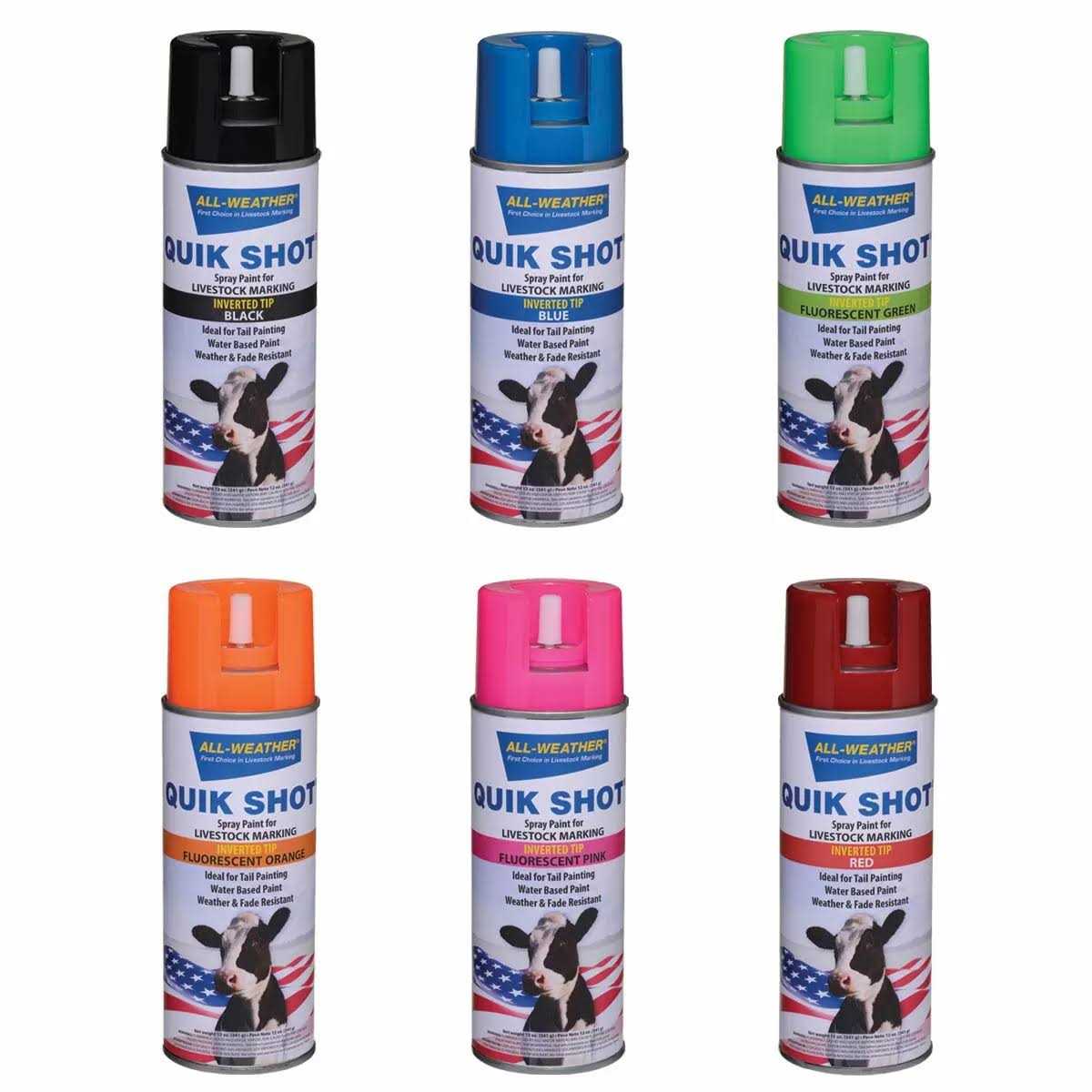 Quik Shot Livestock Marker Spray Paint - Zenithce