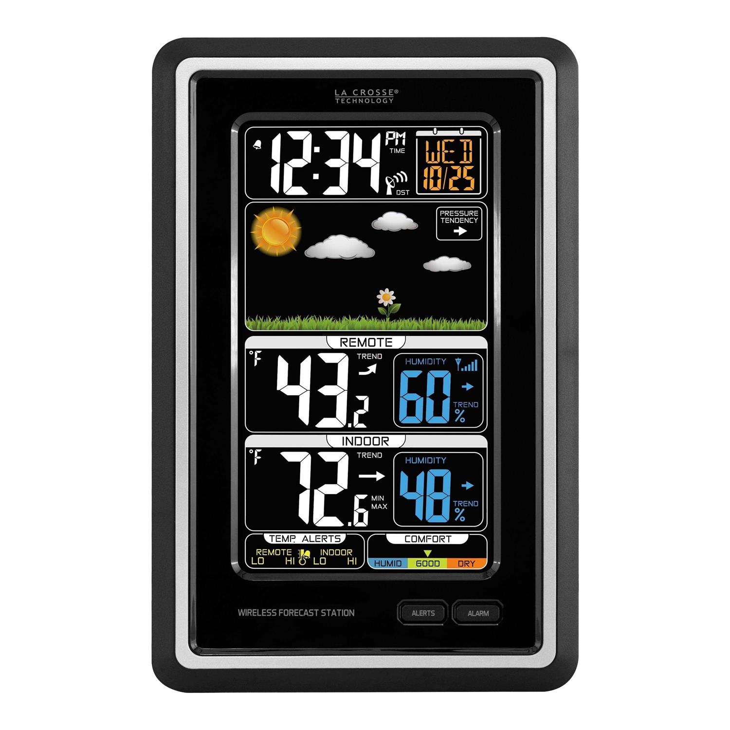La Crosse Technology M82738 Color Temperature & Humidity Station with Bonus Display - Zenithce