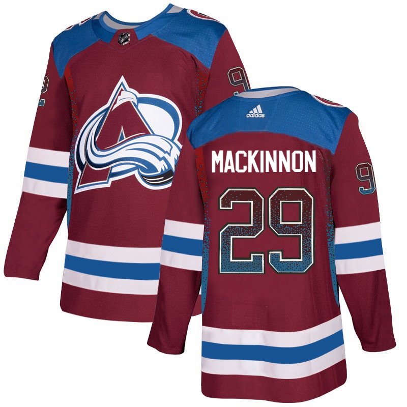 Colorado Avalanche #29 Nathan MacKinnon Burgundy Drift Fashion Stitched Jersey - Zenithce