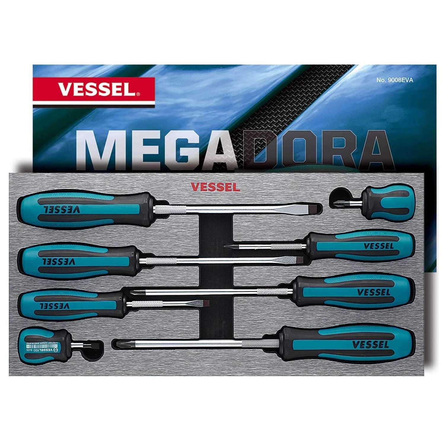 Vessel 550A8PTU ARMOR Screwdriver 8PC. Set - Zenithce