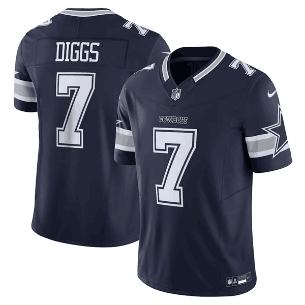 Dallas Cowboys #7 Trevon Diggs Navy 2023 F.U.S.E. Limited Stitched Jersey - Zenithce