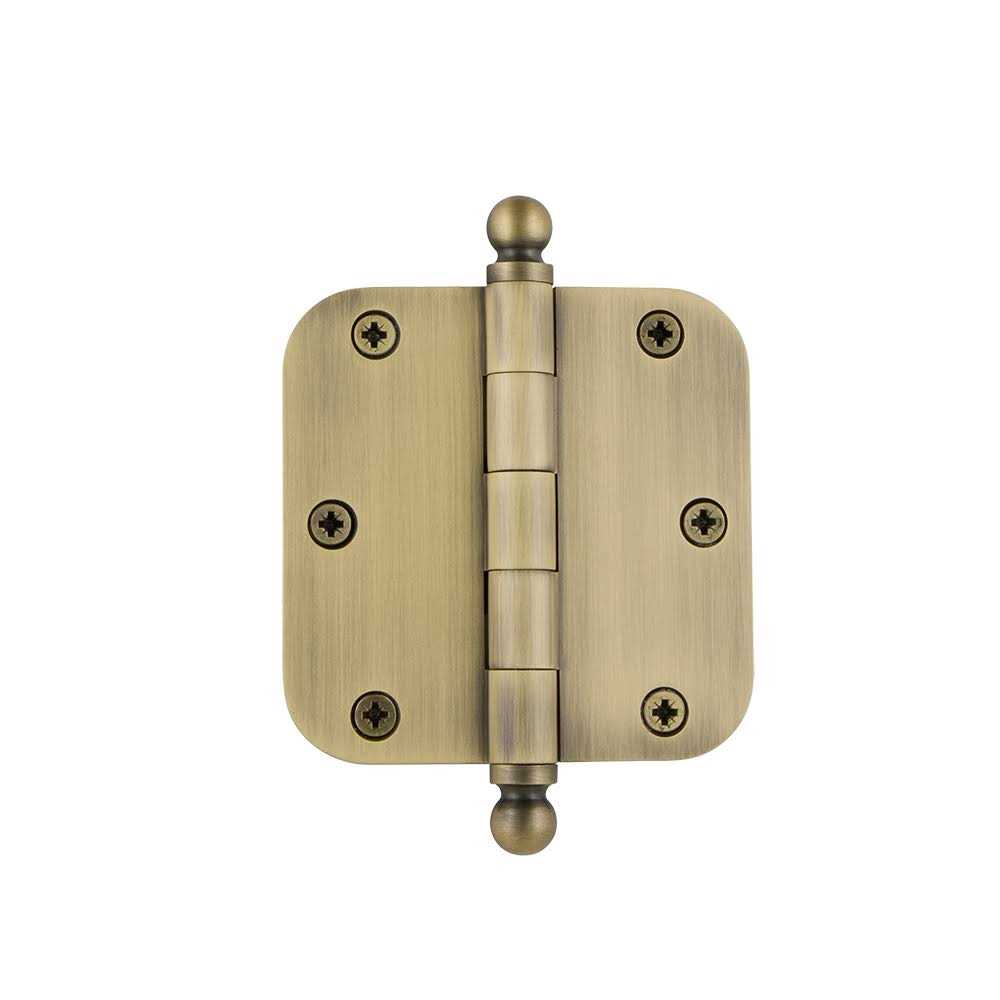Nostalgic Warehouse 3.5 Ball Tip Residential Hinge 5/8 Radius Corners - Zenithce