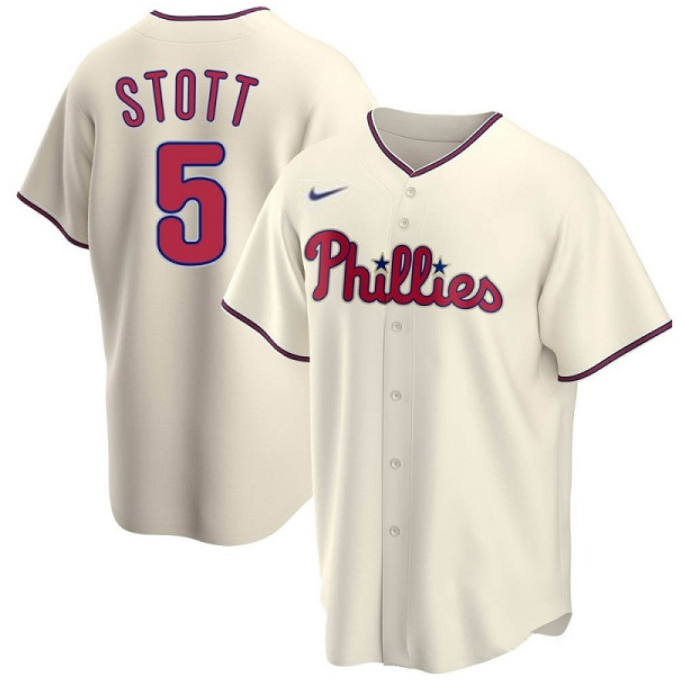 Philadelphia Phillies #5 Bryson Stott Cream Cool Base Stitched Jersey - Zenithce