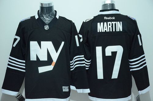Islanders #17 Matt Martin Black Alternate Stitched Jersey - Zenithce
