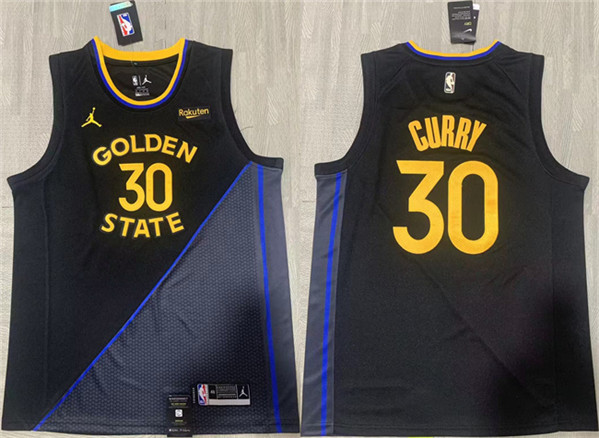 Golden State Warriors #30 Stephen Curry Black 2024-25 Stitched Jersey - Zenithce