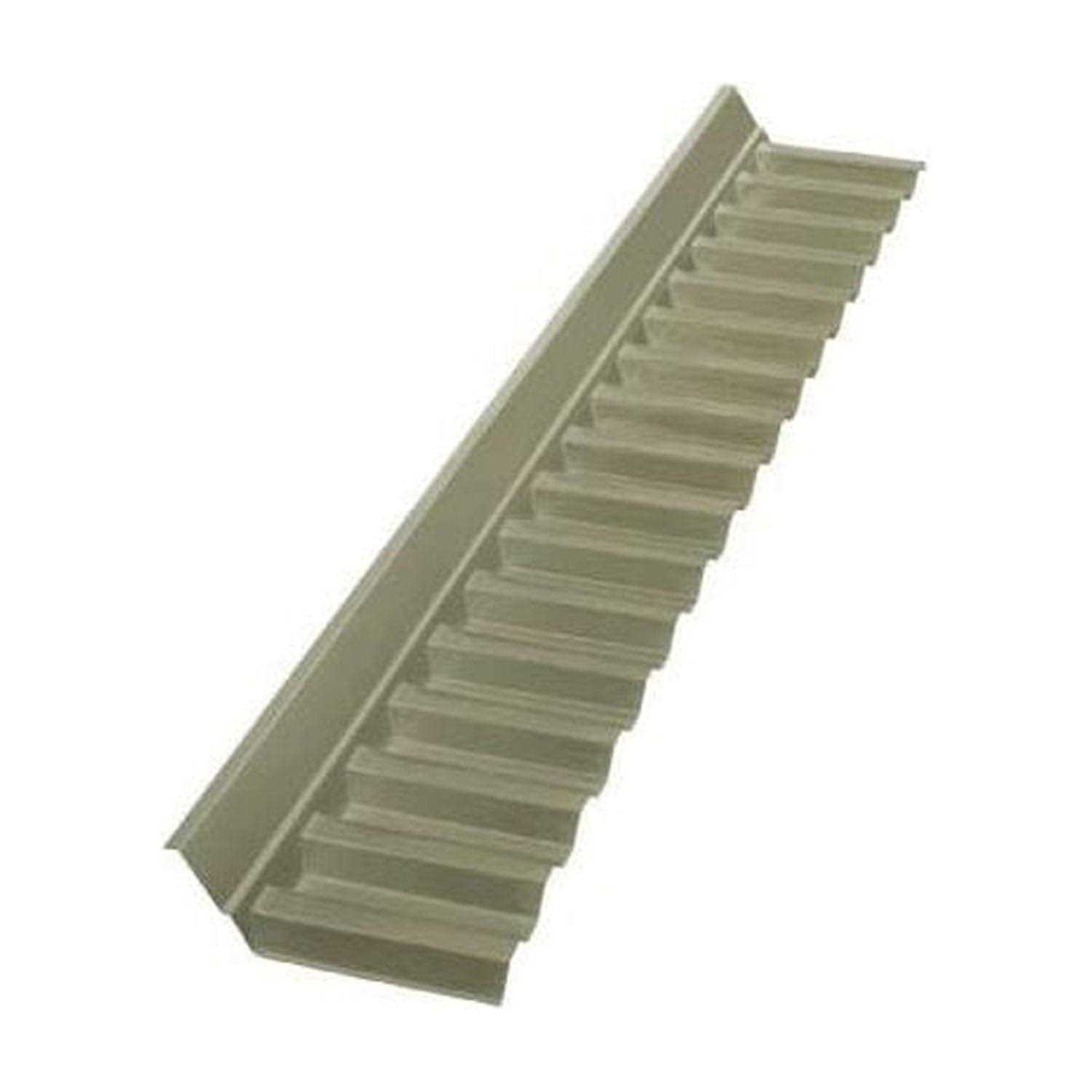 Suntuf 4 ft. Solar Grey Polycarbonate Ridge Cap Flashing - Zenithce