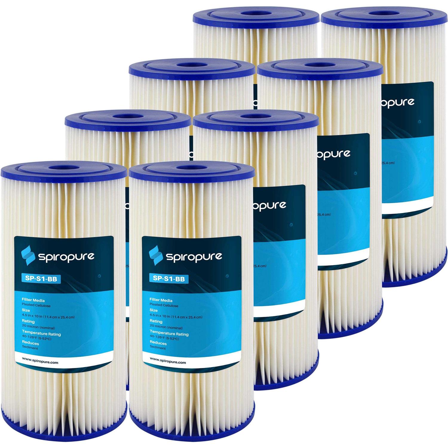 SpiroPure Replacement for RFC20-BB 155247-43 SDP-4520 20×4.5 25 Micron Radial Flow Carbon Water Filter Cartridge - Zenithce