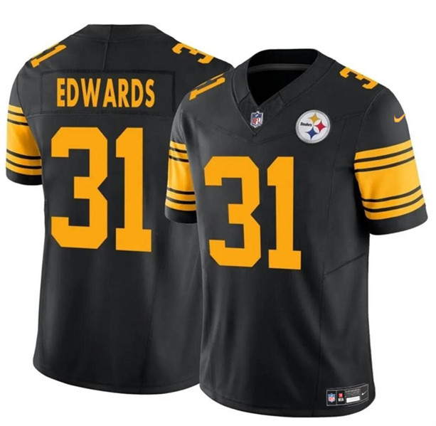 Pittsburgh Steelers #31 Daijun Edwards Black 2024 F.U.S.E. Color Rush Limited Stitched Jersey - Zenithce