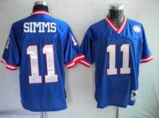 Mitchell And Ness Giants #11 Phil Simms Stitched Blue Jersey - Zenithce