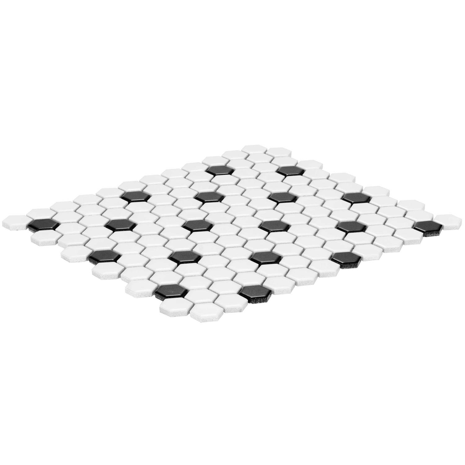 Satori Hudson 10-in x 12-in Matte Porcelain Hexagon and Wall Tile 1001 - Zenithce