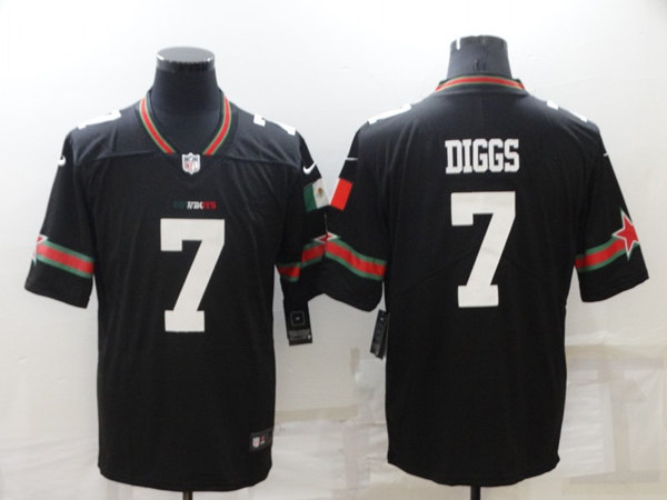 Dallas Cowboys #7 Trevon Diggs Black Mexico Stitched Jersey - Zenithce
