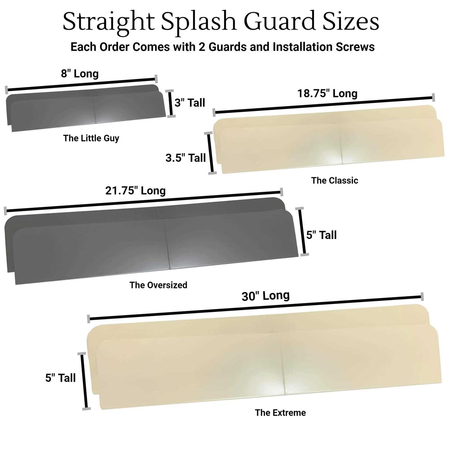 Eagle 1 Rain Gutter Valley Splash Guards, Straight or Bent Includes Screws and 1/4 Bit Driver - Zenithce