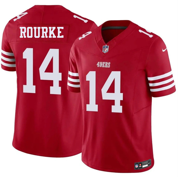 San Francisco 49ers #14 Kurtis Rourke Red 2026 F.U.S.E. Vapor Untouchable Limited Stitched Jersey - Zenithce