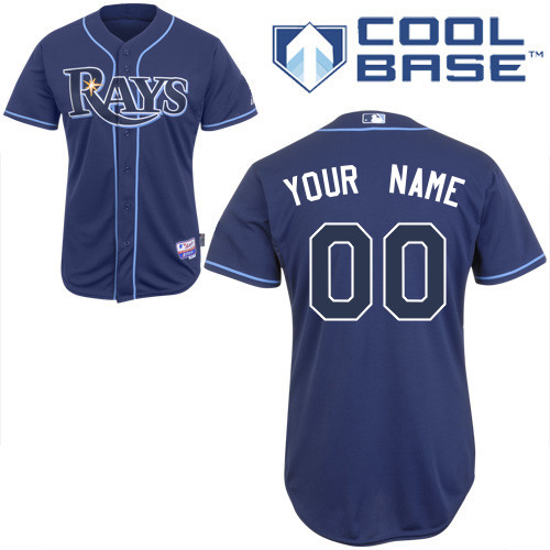 Rays Customized Authentic Blue Cool Base MLB Jersey - Zenithce