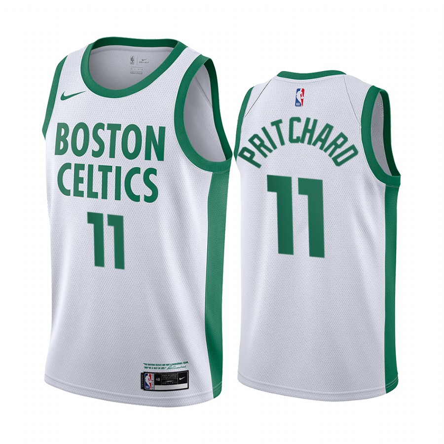 Celtics #11 Payton Pritchard White Swingman 2020-21 City Edition Jersey - Zenithce
