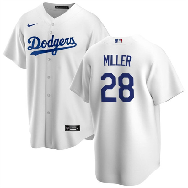 Los Angeles Dodgers #28 Bobby Miller White Cool Base Stitched Jersey - Zenithce