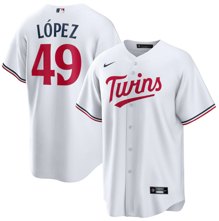 Minnesota Twins #49 Pablo López Navy Cool Base Stitched Jersey - Zenithce