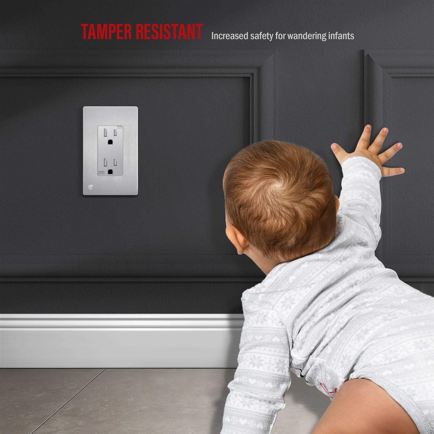 Screwless 1-Gang Decorator Wall Plate Enerlites - Zenithce