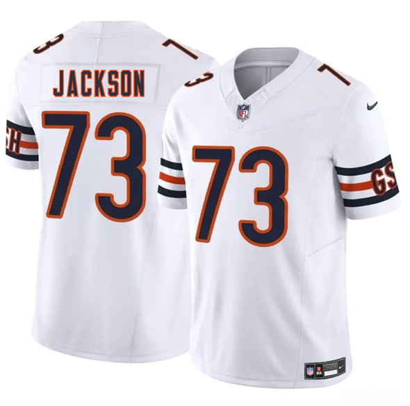 Chicago Bears #73 Jonah Jackson White 2025 F.U.S.E. Vapor Stitched Jersey - Zenithce