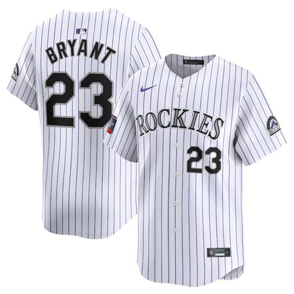 Colorado Rockies #23 Kris Bryant White 2024 World Tour Mexico City Series Home Limited Stitched Jersey - Zenithce