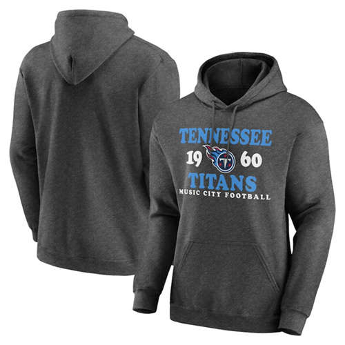 Tennessee Titans Heathered Charcoal Fierce Competitor Pullover Hoodie - Zenithce