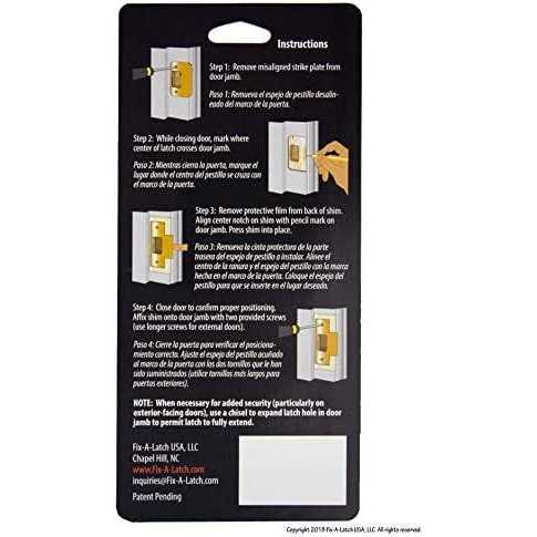 fix-A-latch interior 2-Pack with brass finish - Zenithce