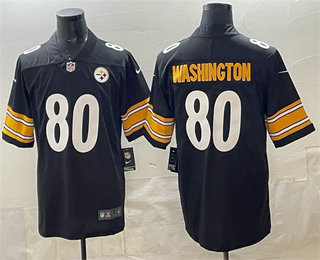 Pisttburgn Steelers #80 Darnell Washington Black Vapor Untouchable Limited Stitched Jersey - Zenithce