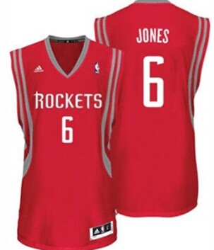 Houston Rockets #6 Terrence Jones Red Swingman Jersey - Zenithce